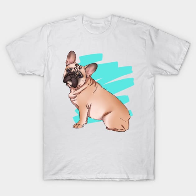 Chromatic French bulldog T-Shirt by Ancsi